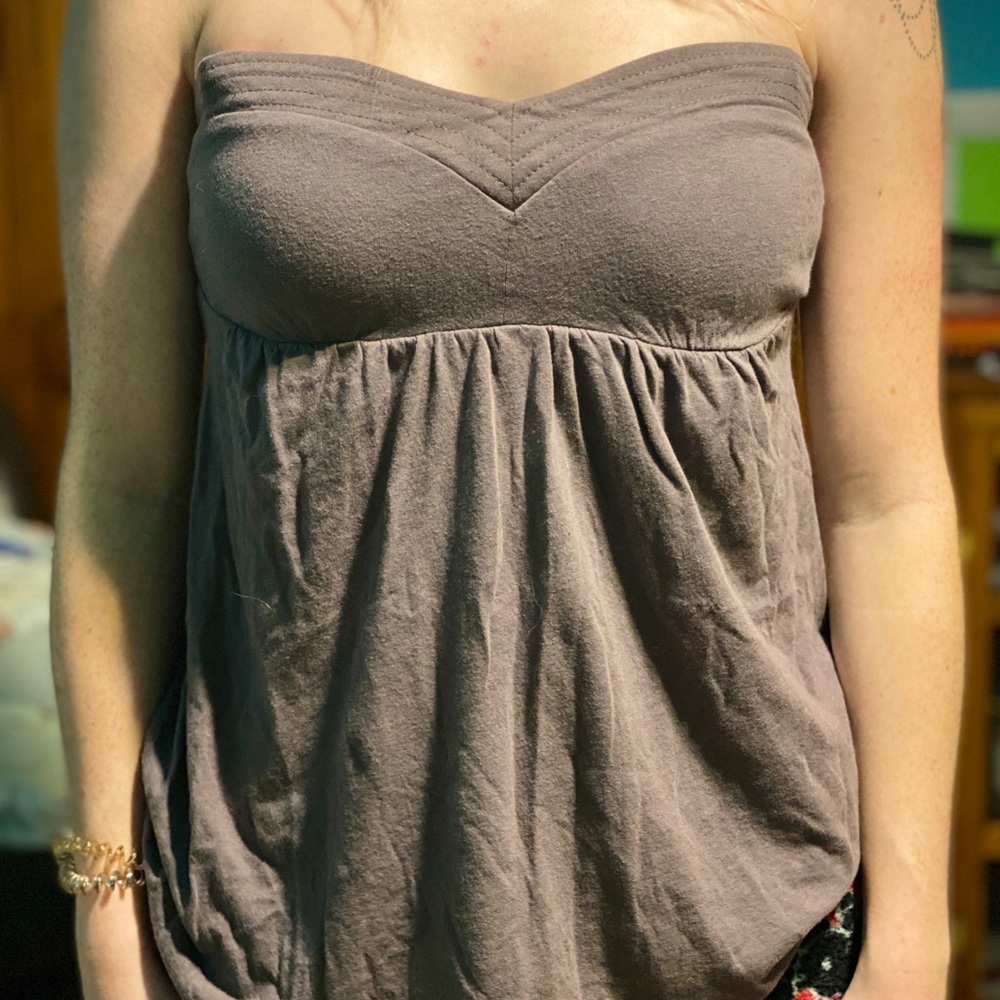 Strapless top